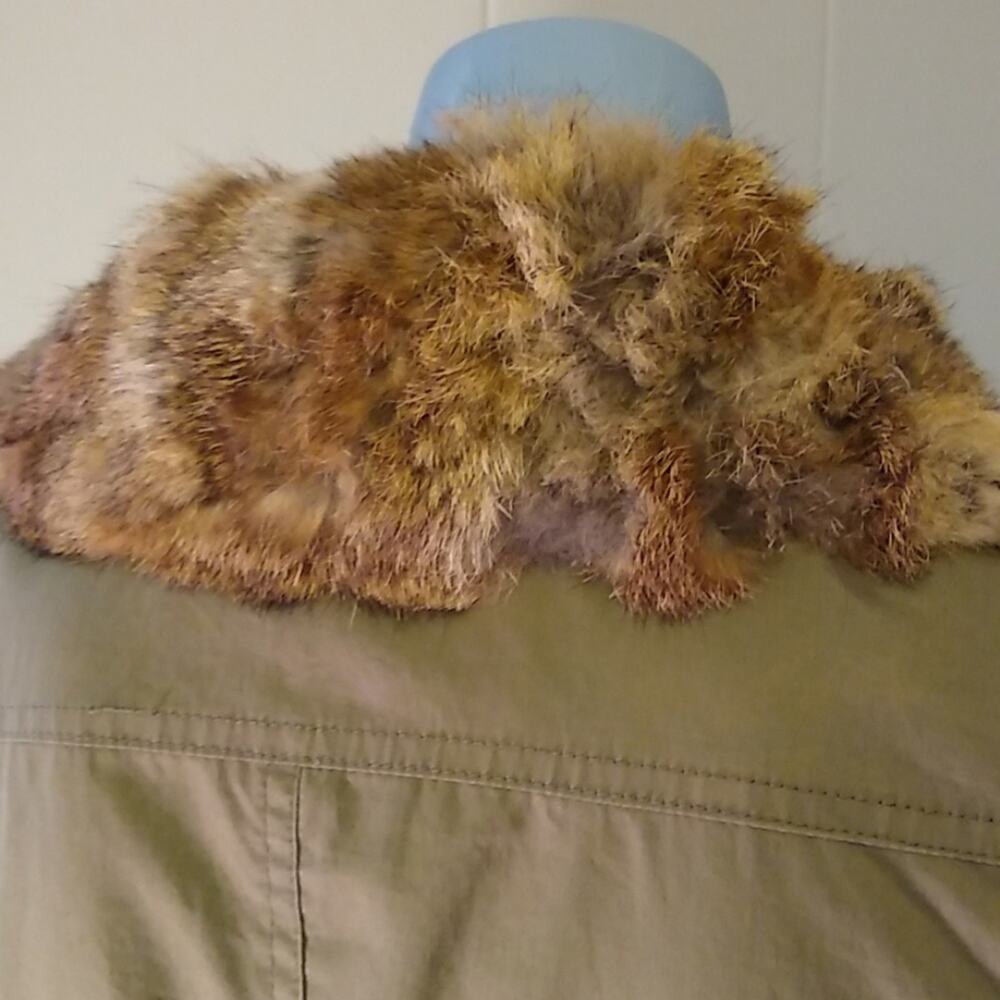 🫰🏼Dover AKA NY Army Jacket With Detachable Fur Y2K Penny Lane - Picture 4 of 8